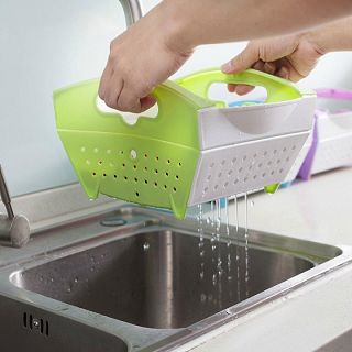 创意居家生活日用品 可折叠居家蔬菜水果沥水篮果蔬收纳篮收纳筐