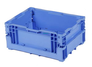 蓝色可折叠周转箱 675 373 245mm